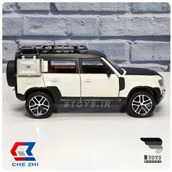 ماکت ماشین فلزی لندروور دیفندر سفید مقیاس:1/24 (Landrover defender  Chezhi)
