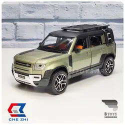 ماکت ماشین فلزی لندروور دیفندر زیتونی مقیاس:1/24 (Landrover defender  Chezhi)