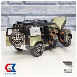 ماکت ماشین فلزی لندروور دیفندر زیتونی مقیاس:1/24 (Landrover defender  Chezhi)