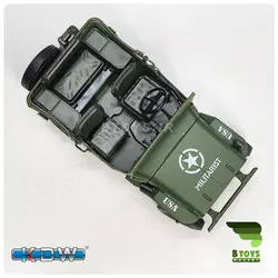 ماکت جیپ نظامی کایدویی مدل:685006 jeep kaidiwei