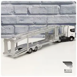 ماکت تریلی خودرو بر اسکانیا730 سفید(SCANIA 730)