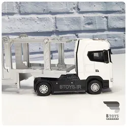 ماکت تریلی خودرو بر اسکانیا730 سفید(SCANIA 730)