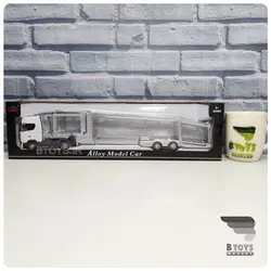 ماکت تریلی خودرو بر اسکانیا730 سفید(SCANIA 730)