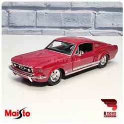 ماکت فورد موستانگ جی تی 1967زرشکی(Ford Mustang GT Maisto)