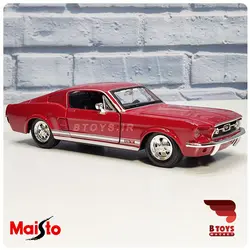 ماکت فورد موستانگ جی تی 1967زرشکی(Ford Mustang GT Maisto)