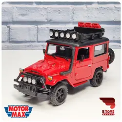 ماکت تویوتا اف جی 40 قرمز موتور مکس(Toyota fj40 landcruiser motor max)