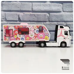 ماکت کاروان مرسدس بنز آکتروس صورتی(Mercedes Benz 1851 Actros)