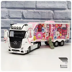 ماکت کاروان مرسدس بنز آکتروس صورتی(Mercedes Benz 1851 Actros)