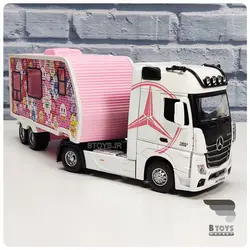 ماکت کاروان مرسدس بنز آکتروس صورتی(Mercedes Benz 1851 Actros)
