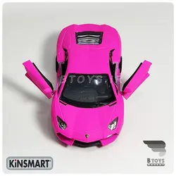 ماکت لامبورگینی اونتادور صورتی( Lamborghini Aventador kinsmart)