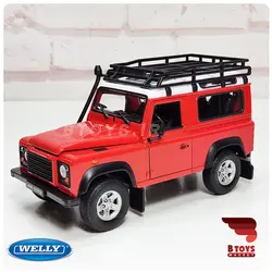 ماکت فلزی لندروور دیفندر نارنجی(Land Rover Defender welly)