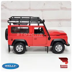 ماکت فلزی لندروور دیفندر نارنجی(Land Rover Defender welly)