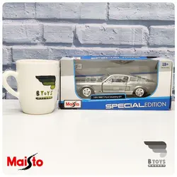 ماکت ماشین فلزی فورد موستانگ جی تی  1967 خاکستری(Ford Mustang GT Maisto)