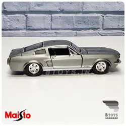 ماکت ماشین فلزی فورد موستانگ جی تی  1967 خاکستری(Ford Mustang GT Maisto)