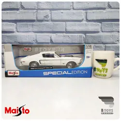 ماکت فورد موستانگ جی تی 1967 سفید مایستو(Ford mustang GT 1967 Maisto)
