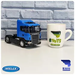 ماکت کامیون اسکانیا آر 470 آبی ویلی(SCANIA R470 welly)