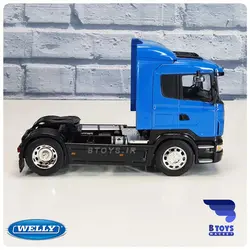 ماکت کامیون اسکانیا آر 470 آبی ویلی(SCANIA R470 welly)