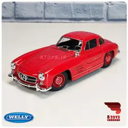 ماکت مرسدس بنز 300 اس ال قرمز ویلی(Mercedes benz 300sl welly)