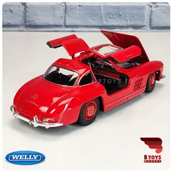 ماکت مرسدس بنز 300 اس ال قرمز ویلی(Mercedes benz 300sl welly)