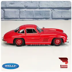 ماکت مرسدس بنز 300 اس ال قرمز ویلی(Mercedes benz 300sl welly)
