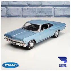 ماکت شورولت ایمپالا اس اس 1965 آبی ویلی(Chevrolet Impala SS 396 1965 welly)