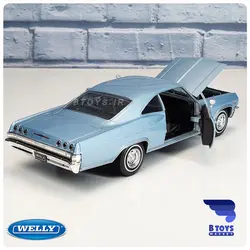ماکت شورولت ایمپالا اس اس 1965 آبی ویلی(Chevrolet Impala SS 396 1965 welly)