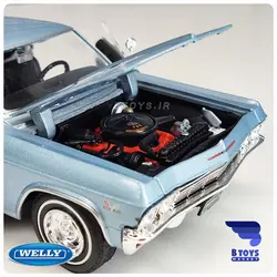 ماکت شورولت ایمپالا اس اس 1965 آبی ویلی(Chevrolet Impala SS 396 1965 welly)