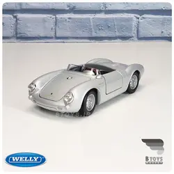 ماکت پورشه اسپایدر 550 نقره ای ویلی(Porsche 550 Spyder welly)