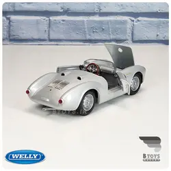 ماکت پورشه اسپایدر 550 نقره ای ویلی(Porsche 550 Spyder welly)