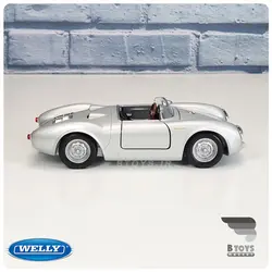 ماکت پورشه اسپایدر 550 نقره ای ویلی(Porsche 550 Spyder welly)