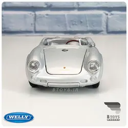 ماکت پورشه اسپایدر 550 نقره ای ویلی(Porsche 550 Spyder welly)