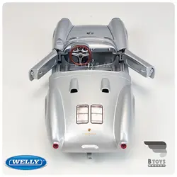 ماکت پورشه اسپایدر 550 نقره ای ویلی(Porsche 550 Spyder welly)