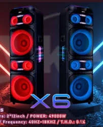 اسپیکر vker ویکر مدل X6 با رقص نور سقفی