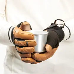 دستکش فورکلاز- چرم طبیعی – قهوه ای – MT900