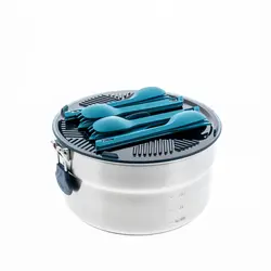 ست ظروف کمپینگ کچوا – 4 نفره – استیل ضد زنگ – MH500