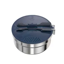 ست ظروف کمپینگ کچوا- تک نفره – استیل ضد زنگ – MH100