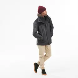 کاپشن 3 در 1 مردانه کوهنوردی فورکلاز – خاکستری -travel 100 – درجه سانتی گراد 0