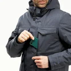 کاپشن برفی مردانه ضد آب کچوا / کت زمستانی – مشکی – SH500 -10°C