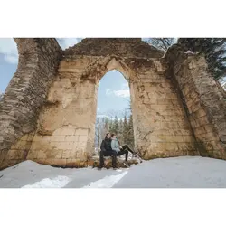 کاپشن برفی مردانه ضد آب کچوا / کت زمستانی – مشکی – SH500 -10°C