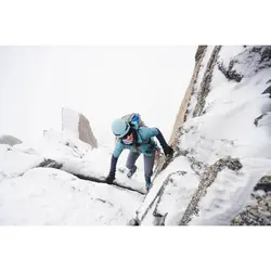 کت کوهنوردی هیبریدی زنانه سایموند – پشمی / مصنوعی – آبی / خاکستری – اسپرینت