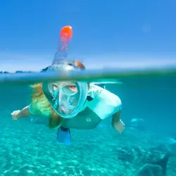 ماسک غواسی اسنورکلینگ EASYBREATH 500 – آبی