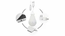 چراغ قوه آویز usb خور