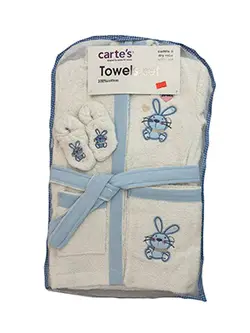 حوله نوزاد 6 تکه آبی خرگوش