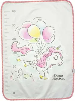 زیرانداز تعویض نوزاد دخترانه فانتزی اسب تک شاخ و بادکنک