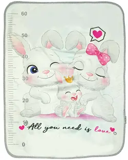 زیرانداز تعویض نوزاد عروسکی خانواده خرگوش