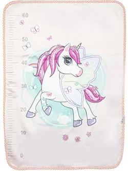 زیرانداز نوزاد دخترانه عروسکی اسب تک شاخ و پروانه