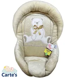 قنداق سوئیسی نوزاد گلدوزی خرس رنگ نسکافه ای