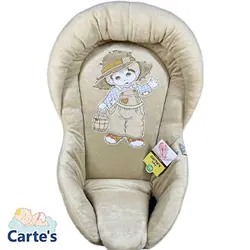 قنداق سویسی نوزاد گلدوزی پسرک رنگ نسکافه ای