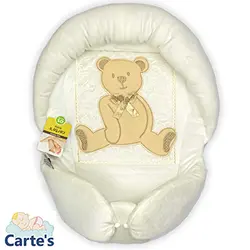 قنداق سویسی نوزاد گلدوزی خرس رنگ کرم
