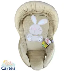 قنداق سویسی نوزاد گلدوزی خرگوش رنگ نسکافه ای